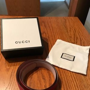 Red Gucci Belt Men